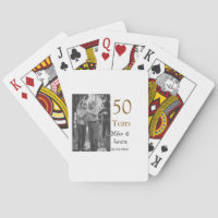 Happy 50th anniversary add couple name date weddin