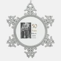 Happy 50th anniversary add couple name date weddin