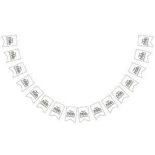 Happy 50th Anniversary Bunting Banner