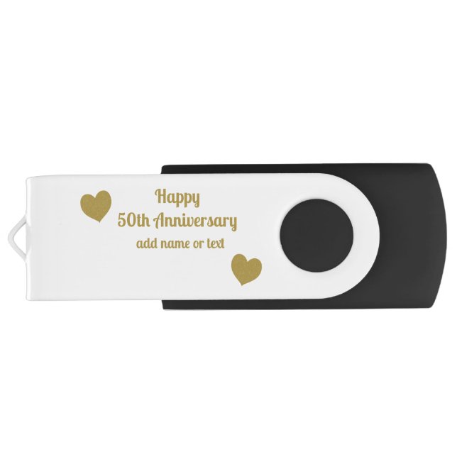 Happy 50th Anniversary  Flash Drive (Back)