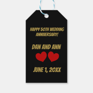 Happy 50th Anniversary   Gift Tags