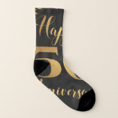 50th Anniversary Gift Socks Bundle (2 Pack) – 'Great Pair' Crew Socks For Golden Wedding Couple