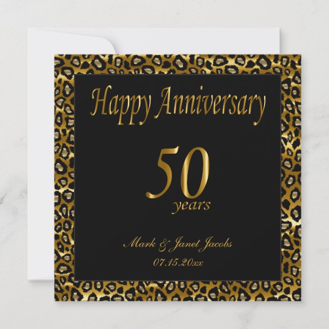 Happy 50th Anniversary Invitation (Front)