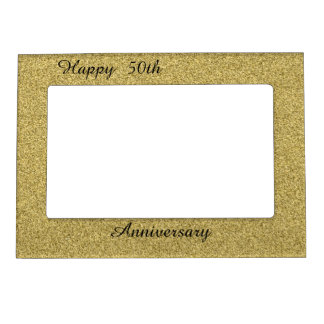 Happy 50th Anniversary Magnetic Picture Frame