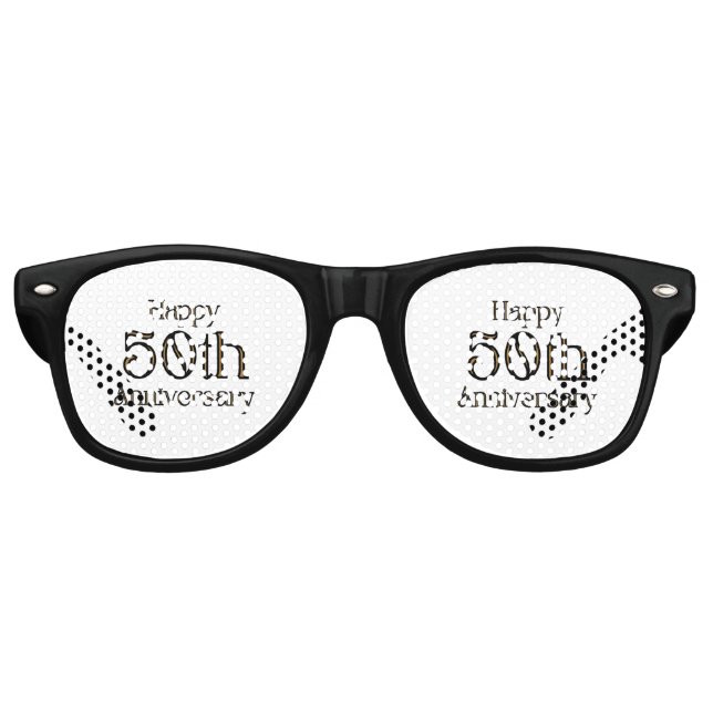 Happy 50th Anniversary Party Retro Sunglasses (Front)