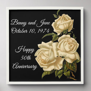Happy 50th Anniversary Photo Tile