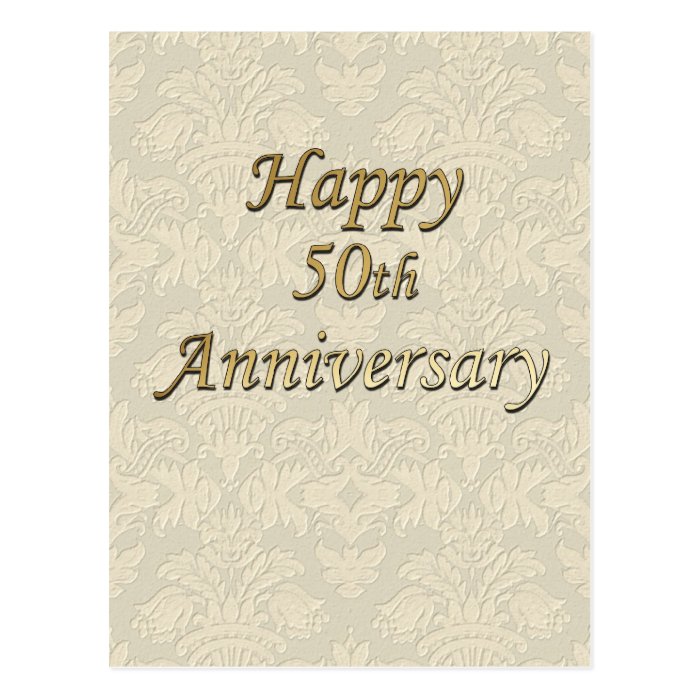 Happy 50th Anniversary Post Cards