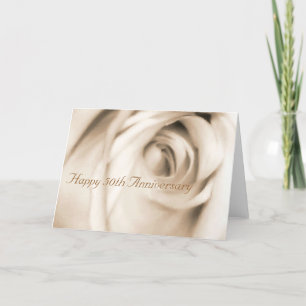 Happy 50th Anniversary rose card