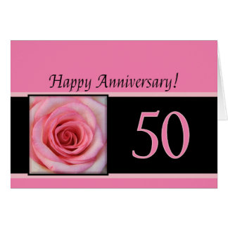 Happy 50th Anniversary roses Card
