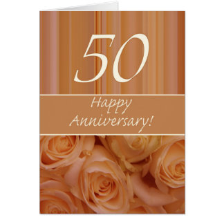 Happy 50th Anniversary roses Card