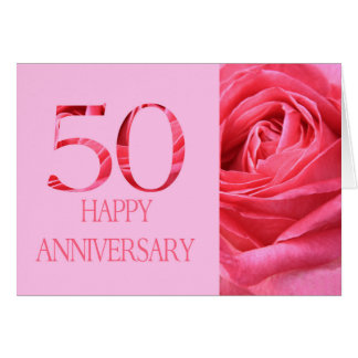 Happy 50th Anniversary roses Card