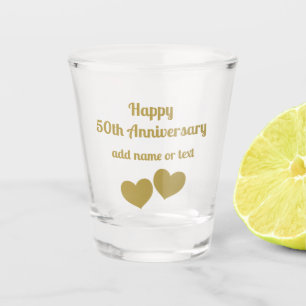 Happy 50th Anniversary  Shot Glass