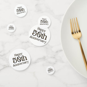 Happy 50th Anniversary Table Confetti