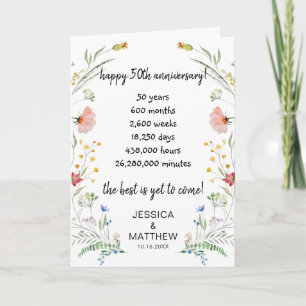 Happy 50th anniversary the best is yet to come card