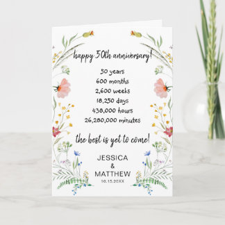 Happy 50th anniversary the best is yet to come card