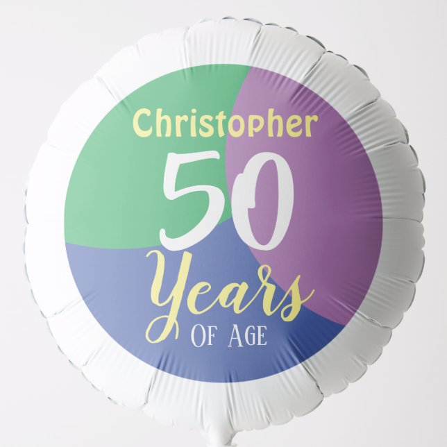 Happy 50th Birthday Balloon (Front)