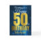 Happy 50th Birthday Blue Gold