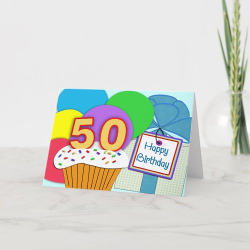 Happy 50th Birthday Card