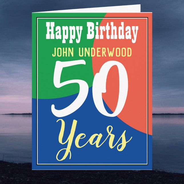 Happy 50th Birthday Card (Creator Uploaded)