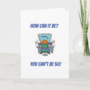 **HAPPY 50th BIRTHDAY** CARD