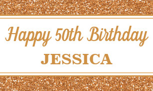 50th birthday banners signs zazzle