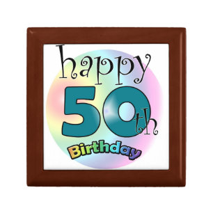 Happy 50th Birthday Keepsake Box