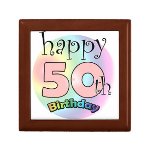 Happy 50th Birthday (king) Keepsake Box