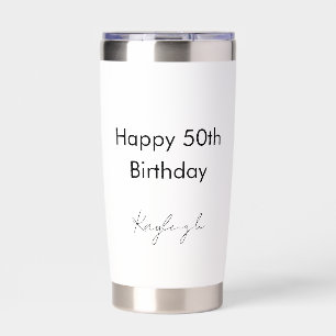 Happy 50th Birthday Party Custom Insulated Tumbler