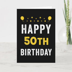 Happy 50th Birthday Quinquagenarian Celebration Card
