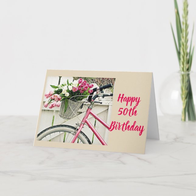 **HAPPY 50th BIRTHDAY** to MY "TWIN" Card (Front)