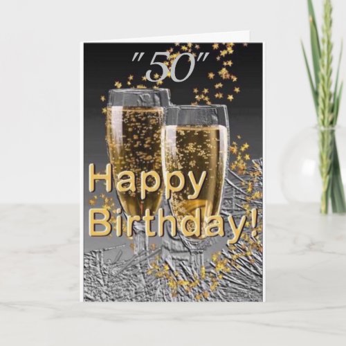 HAPPY 50th BIRTHDAY TO YOU Card