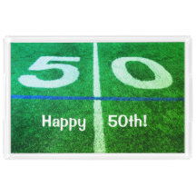 Happy 50th birthday yard line football field