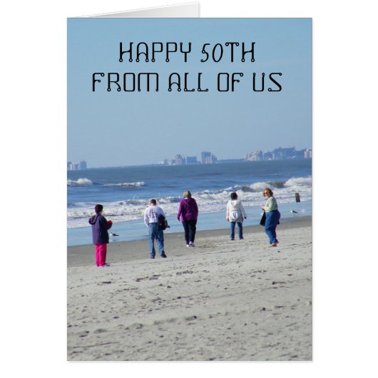 HAPPY 50TH FROM ALL OF US CARDS (Front)