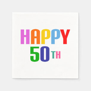 Happy 50th napkins