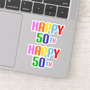 Happy 50th sticker