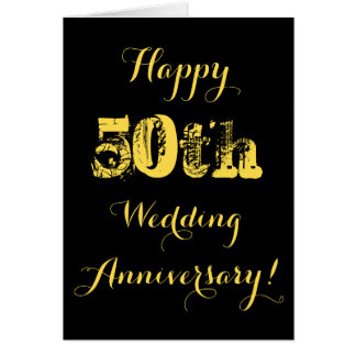 Happy 50th Wedding Anniversary Card