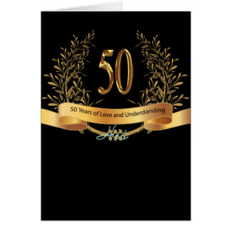 Happy 50th Wedding Anniversary Greeting Carts Card