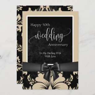 Happy 50th wedding anniversary invitation