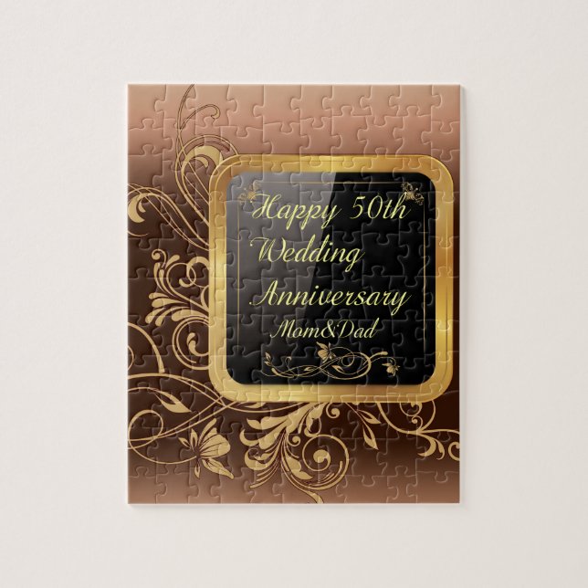 Happy 50th Wedding Anniversary Multi products sele Jigsaw Puzzle (Vertical)