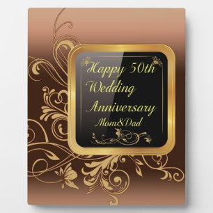 Happy 50th Wedding Anniversary Multi products sele Plaque