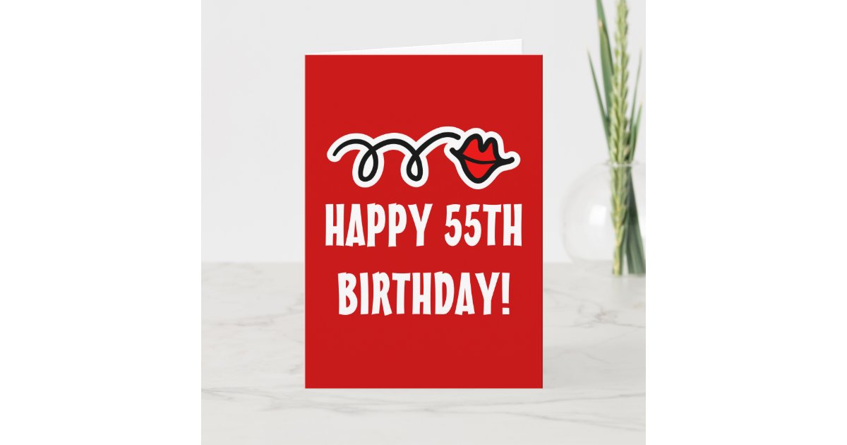 Happy 55th Birthday - Greeting card | Zazzle.com