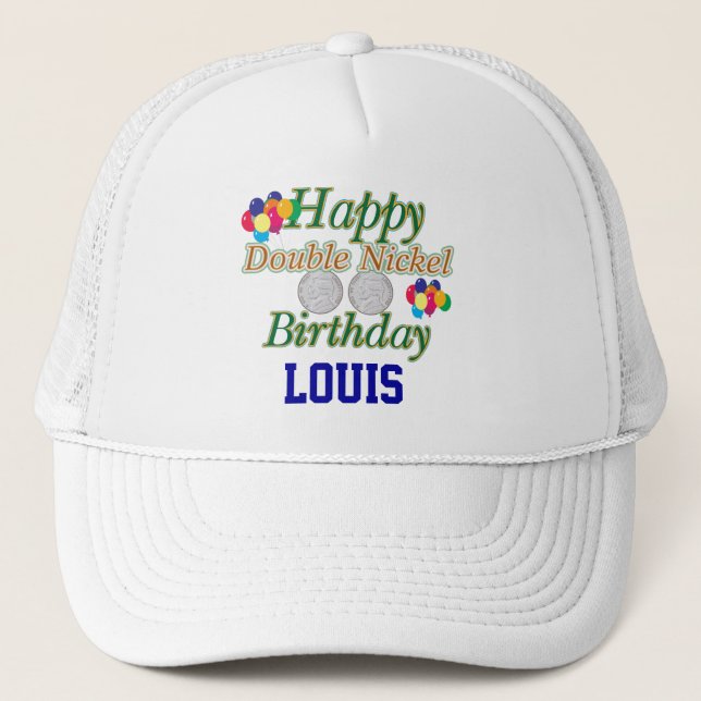 Happy 55th Birthday Trucker Hat (Front)