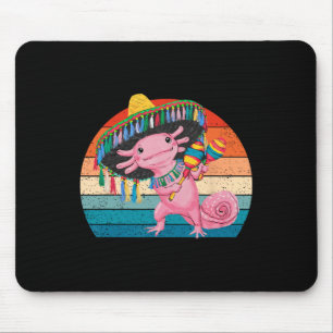 Happy 5 De Mayo Axolotl Sombrero Cinco De Mayo Gir Mouse Pad