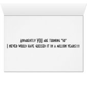 HAPPY **5Oth*** GREAT NEWS FOR SURE!!! (Inside Horizontal (Bottom))