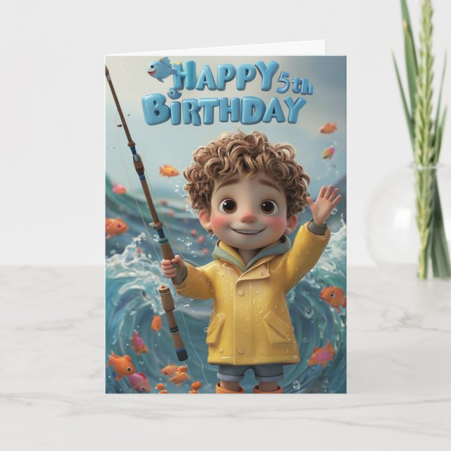 Happy 5th Birthday Card (Front)