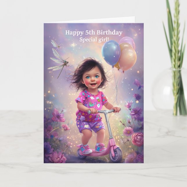 Happy 5th Birthday Card (Front)