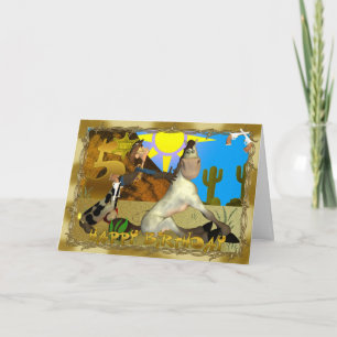 Happy 5th Birthday Cowboy card