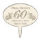 Happy 60th Anniversary Cake Topper with YOUR TEXT