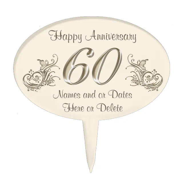 60 Years Loved Cake Topper, 60th Birthday Cake Topper, 60th Anniversary Cake  Topper, 60 Years Loved Custom Party Cake Supplies - AliExpress