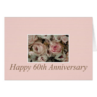 Happy 60th  Anniversary  Greeting Cards Zazzle